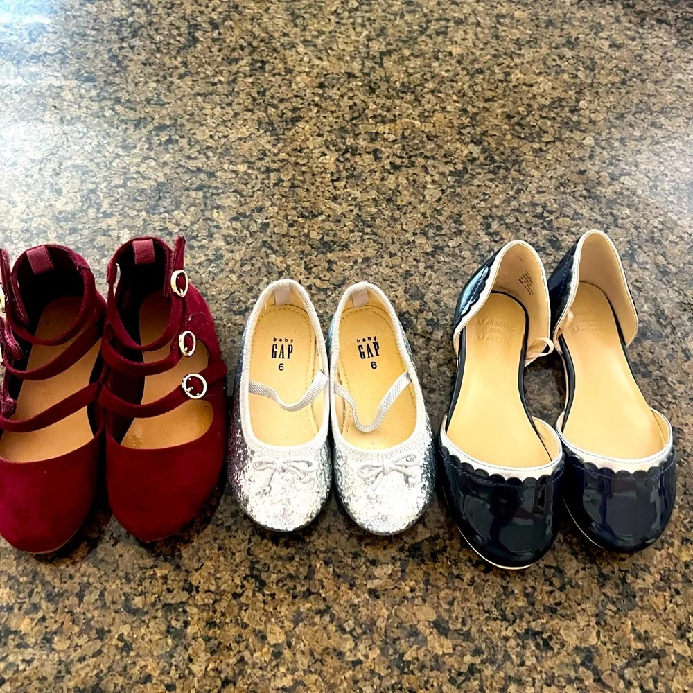 Kids Dress Shoes - Burgundy, Silver, and Navy 3 sizes